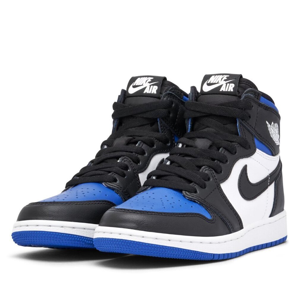 Nike This is a Nike Air Jordan 1 Retro High OG "Royal Toe" sneaker. 4y or 5.5